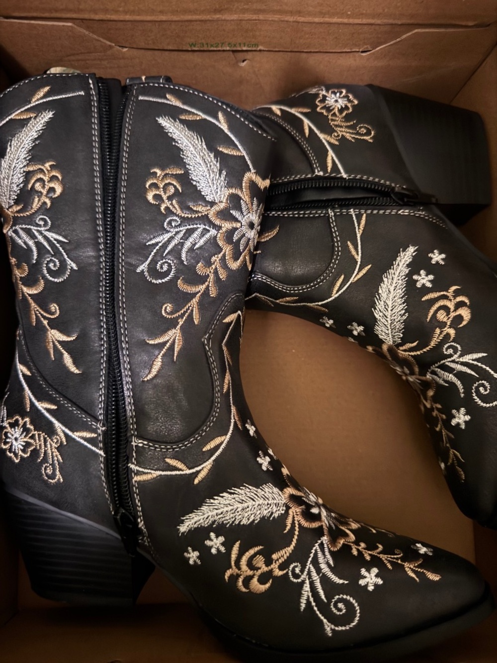 floral cowboy boots